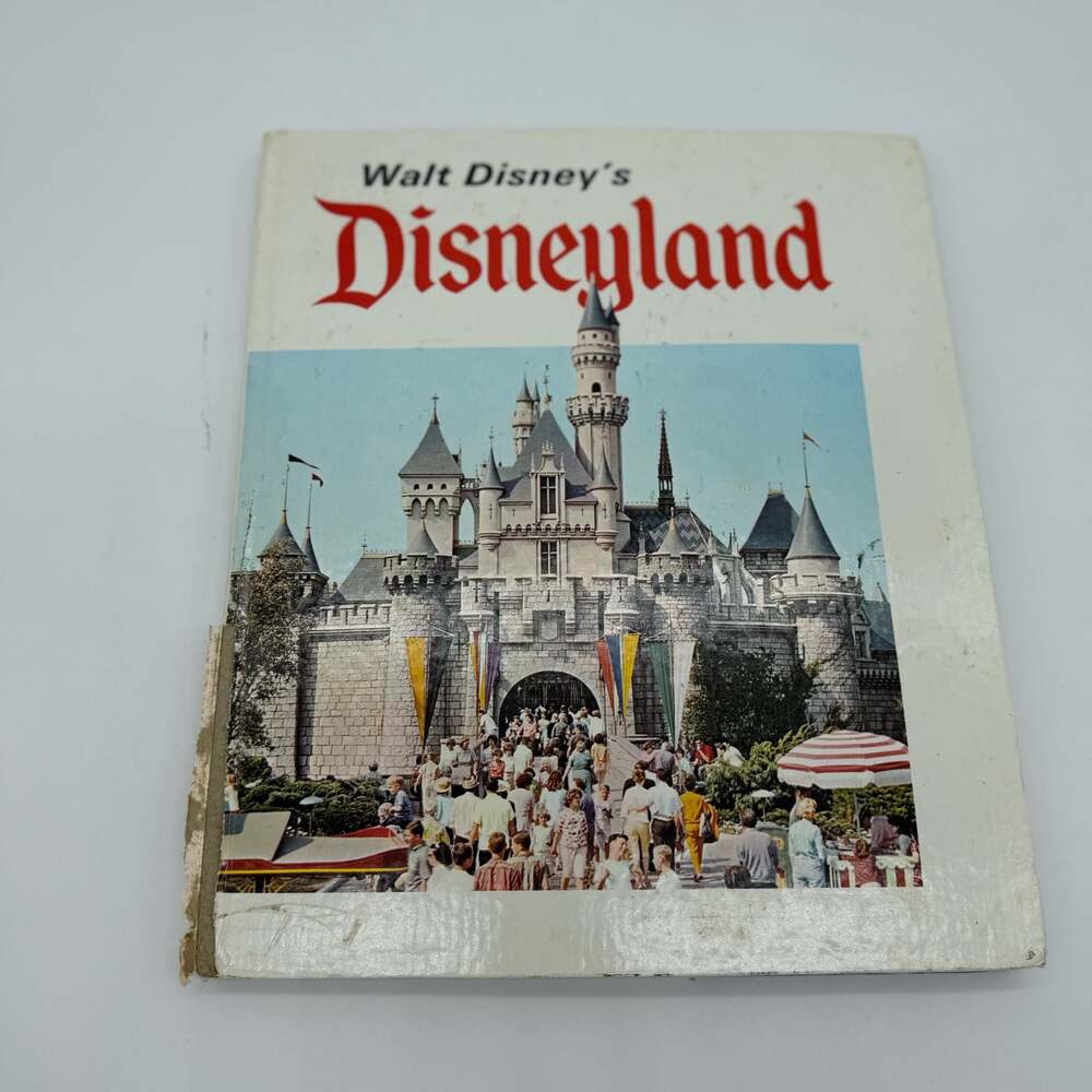 Vintage Walt Disney's Disneyland Hardcover Souvenir Guide Book